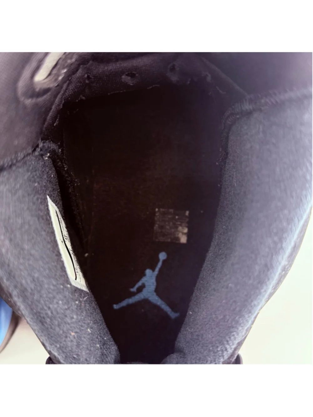 Nike Air Jordan 6 Retro Men's Size 12 Black Athletic Basketball Shoes 384664-006